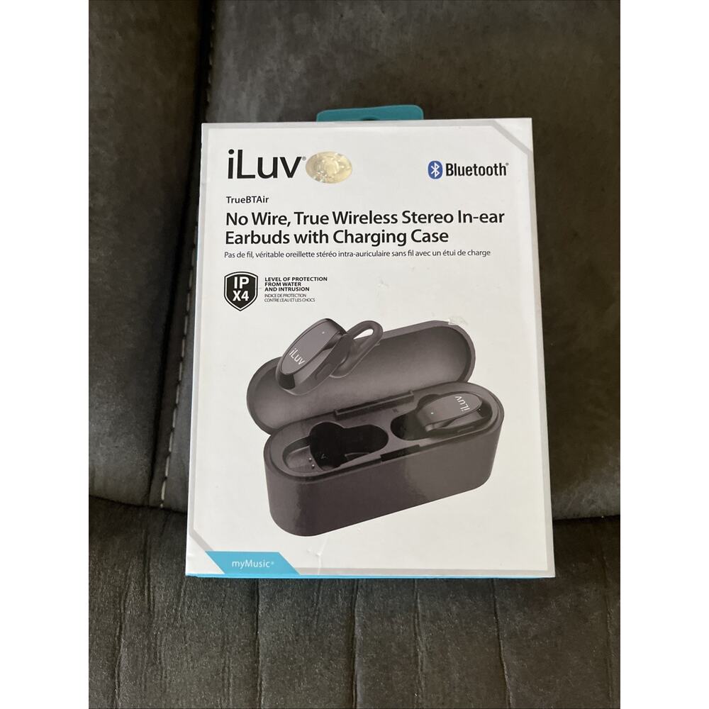 iLuv True Wireless Bluetooth Stereo In-Ear Earbuds with Charging Case
